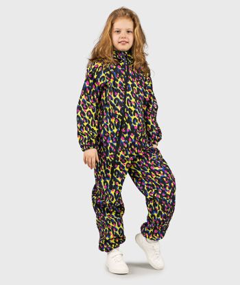 Kombinezon Softshell Wygodny i Wodoodporny Animal Print Yellow