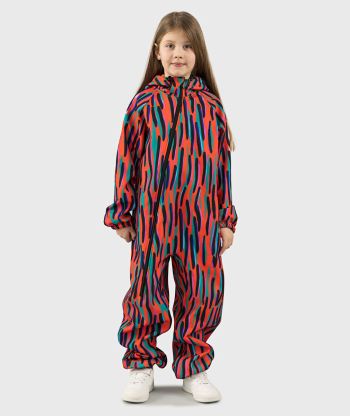 Kombinezon Softshell Wygodny i Wodoodporny Orange Ränder