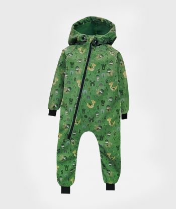 Waterproof Softshell Overall Comfy Knights And Dragons Jumpsuit