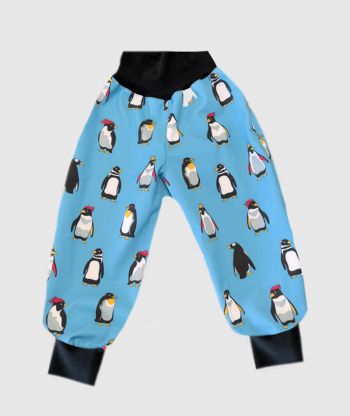 Waterproof Softshell Pants Blue Penguins