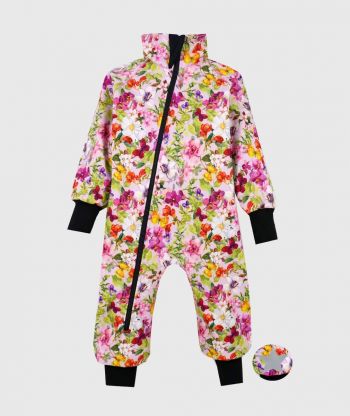 Waterproof Softshell Overall Comfy Orchids And Butterflies Pink Bodysuit
