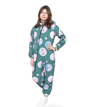 Thermal - Waterproof Softshell Overall Comfy Little Hearts Jumpsuit