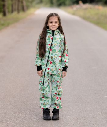 Waterproof Softshell Overall Comfy Princesses Jumpsuit